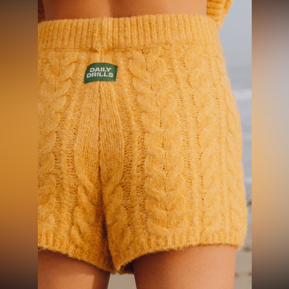 Daily Drills Honeygold knit shorts